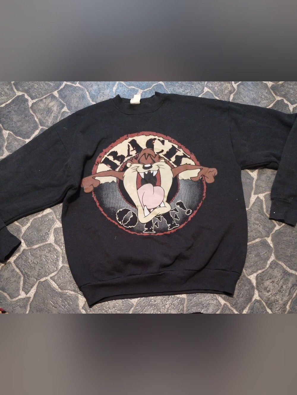 LOONEY TUNES Tazmaniam Devil Back off women's plus size sweatshirt 18/20 W VGE